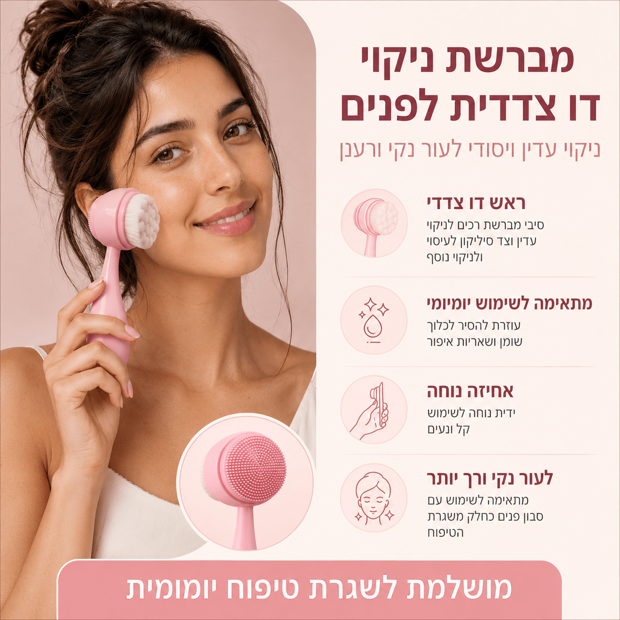 מברשת ניקוי הפנים של SkinLight - SkinLight